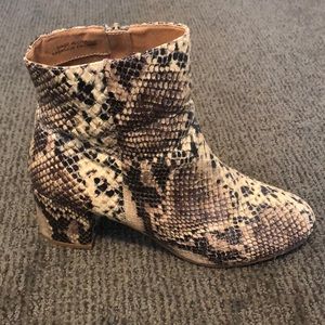 Snake skin boots